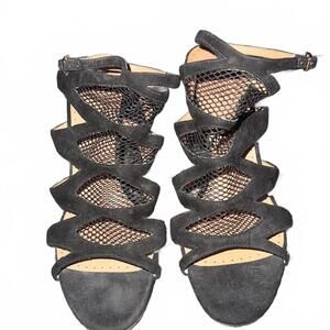 Alexa Wagner Black Suede Polkadot, High Heels
